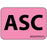 Label Paper Removable Asc 1" Core 1 7/16" X 1 Fl. Pink 666 Per Roll