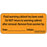 Label Paper Permanent Fkyud Warming 1" Core 2 1/4" X 1 Fl. Orange 420 Per Roll
