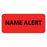 Label Paper Permanent Name Alert 1" Core 2 1/4" X 1 Fl. Red 420 Per Roll