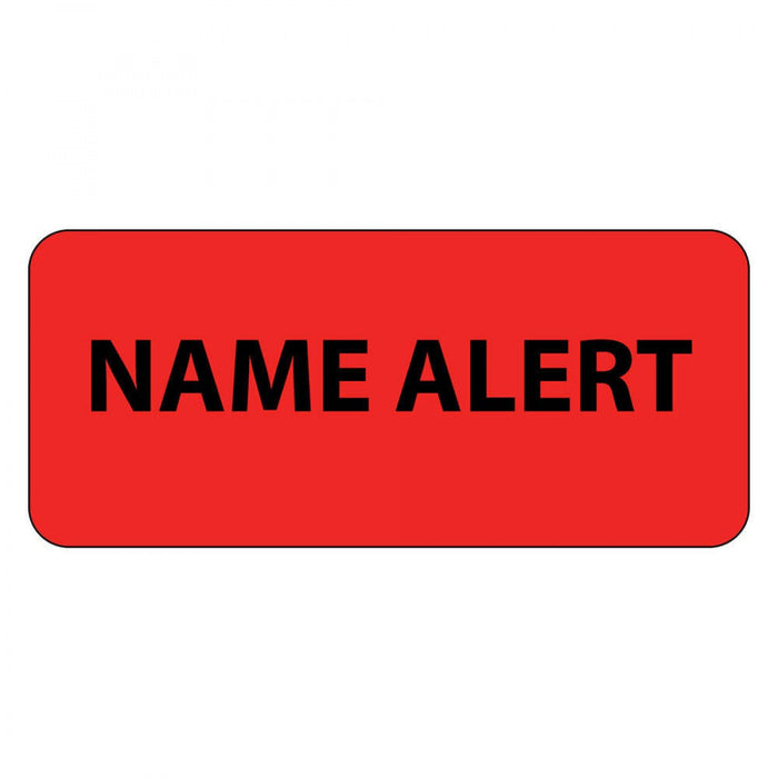 Label Paper Permanent Name Alert 1" Core 2 1/4" X 1 Fl. Red 420 Per Roll