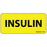 Label Paper Permanent Insulin 1" Core 2 1/4" X 1 Yellow 420 Per Roll