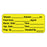 Label Paper Permanent Diluent: Volume: Ml 1" Core 2 1/4" X 1 Yellow 420 Per Roll