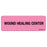 Label Paper Removable Wound Healing Center 1" Core 2 15/16" X 1 Fl. Pink 333 Per Roll
