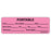 Label Paper Removable Portable Erect 1" Core 2 15/16" X 1 Fl. Pink 333 Per Roll