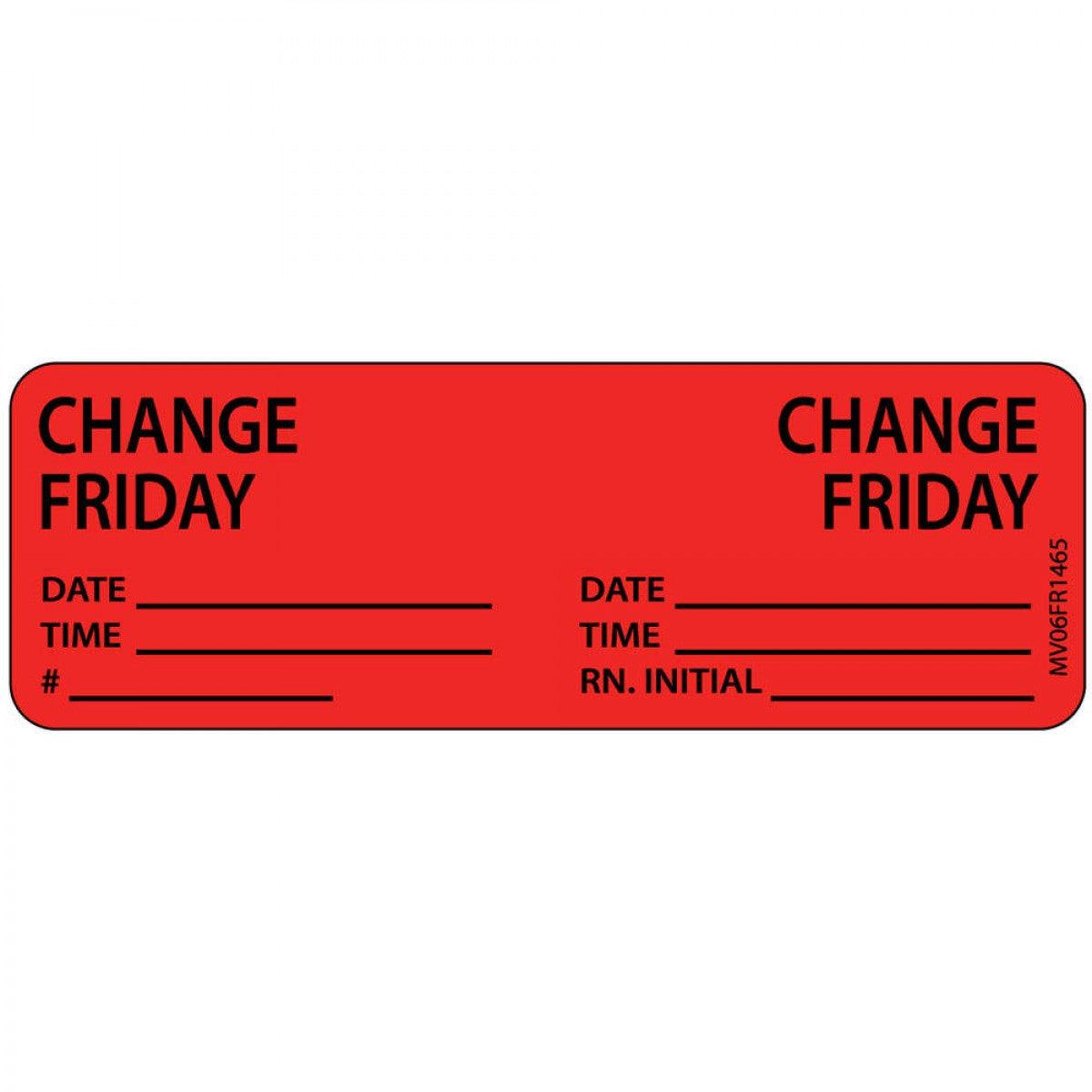 Label Paper Permanent Change Change Friday 1