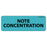 Label Paper Removable Note Concentration 1" Core 2 15/16" X 1 Blue 333 Per Roll