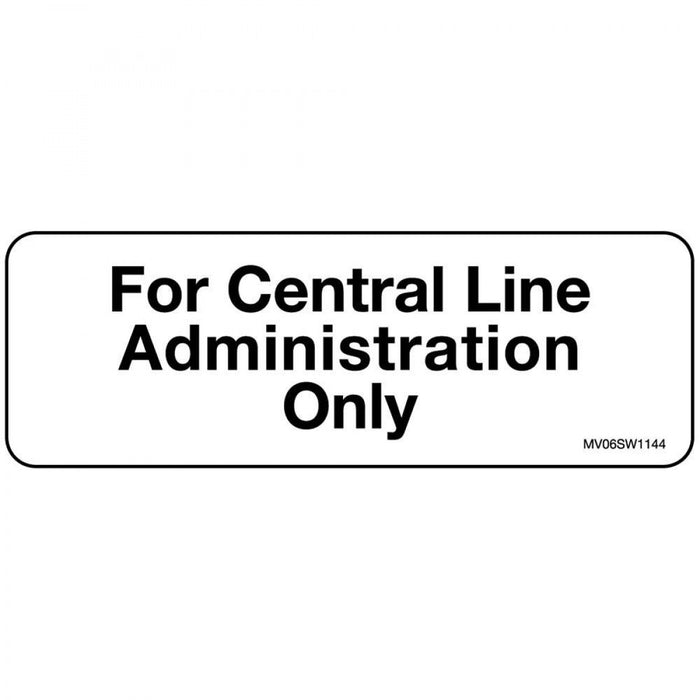 Label Paper Removable For Central Line 1" Core 2 15/16" X 1 White 333 Per Roll