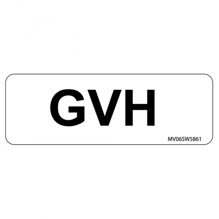 Label Paper Removable Gvh 1" Core 2 15/16" X 1 White 333 Per Roll