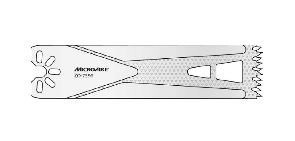 Microaire Surgical Oscillating Blades - BLADE, SAW, OSC, LARGE, 25.4MMX90MMX0.9MM - ZO-7596