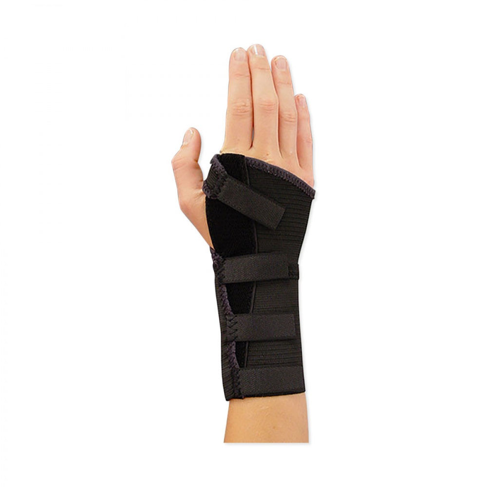 Wrist Brace - Economy Material: Elastic Length: 7" Side: Right Color: Black Size: Small 1 / Each