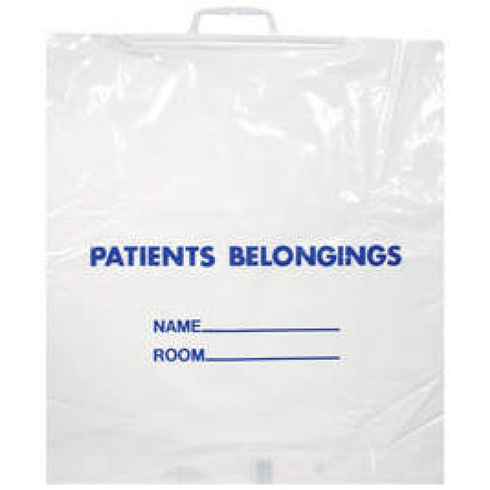 Belongings Bag Clear 2Mil 18.5X20X3.5 Rigid Handle 250Cs Pbr08
