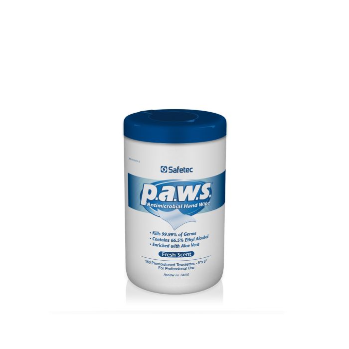 Safetec Personal Antimicrobial Wipes (p.a.w.s.)
