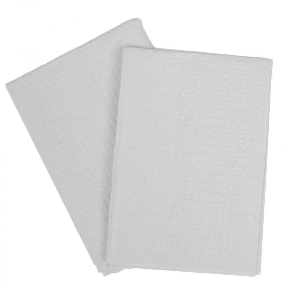 Disposable Towel Economy Color: White Material: 3 Ply Poly Dimensions: 17" X 18" 500 / Case
