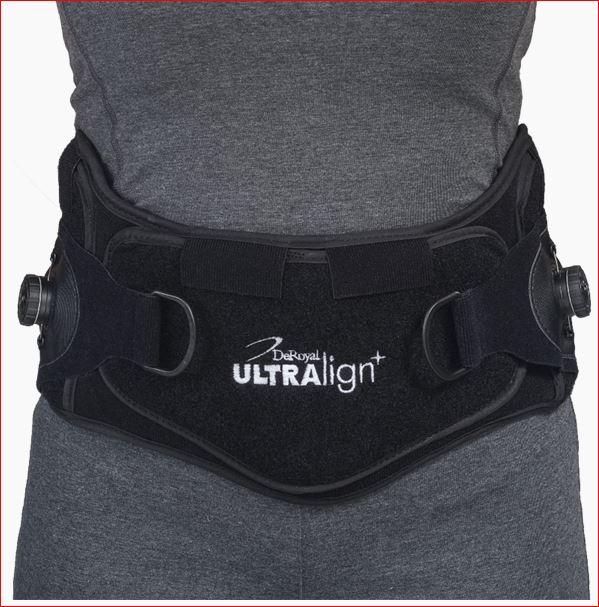 DeRoyal Ultralign Spinal Orthoses+LSO Low Profile - Ultralign Spinal Closure Systems +LSO, Low-Profile, Tapered, Size S - UPLP4330-15