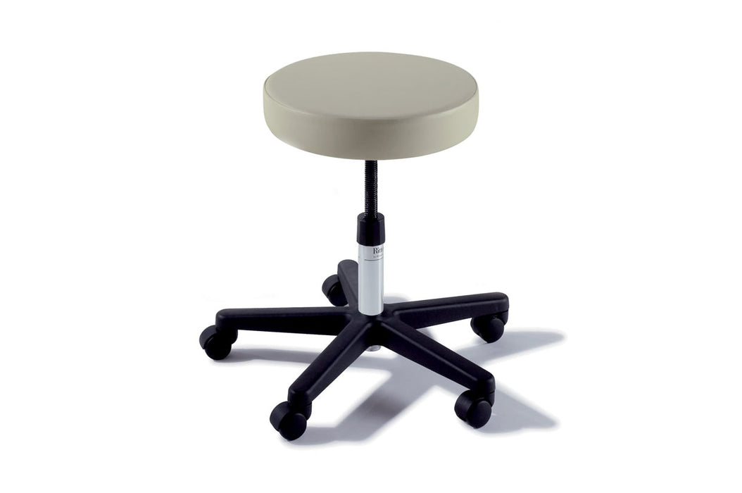 STOOL, 270, MANUAL, W/RUBBER CASTERS, STONE