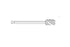 Microaire Sugical Barrel Burs - Barrel Bur, Stainless Steel, 14 Flutes x 6 mm, 44.5 mm - K-01