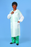 Busse Hospital Disposables SMS Protective Lab Coat - MBO-COAT, LAB, LONG SLEEVES, MED / LRG, WHITE - 222