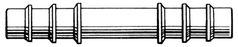 Busse Hospital Straight Connectors - Straight Connector, 8 mm x 5/16", Sterile - 505