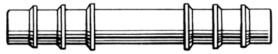 Busse Hospital Straight Connectors - Straight Connector, 8 mm x 5/16", Sterile - 505