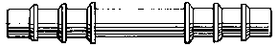 Busse Hospital Straight Connectors - Straight Connector, Clean, 5/16" - 515