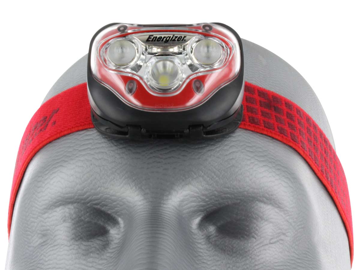 Energizer Vision HD LED Headlights - LED Head Lamp Max Output, Plastic, 180, Red - HDBIN32E