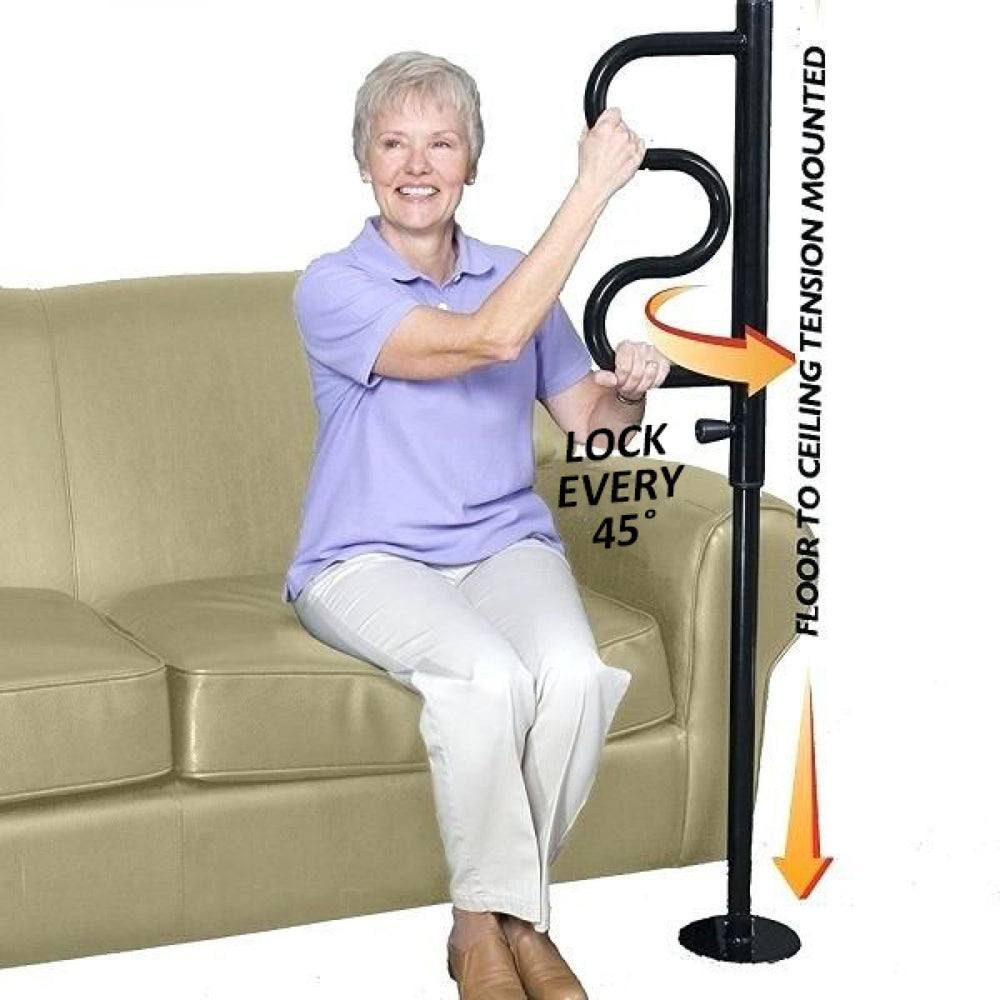 Standers, Inc Security Pole and Curve Grab Bar
