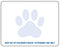 Medical Use Labels - Paw Print Thermal Label for Dymo Labelwriter Printers, 2-1/8" x 2-3/4"