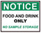 Medical Use Labels - FOOD AND DRINK ONLY Storage Label, 4-1/2" x 5-1/2"