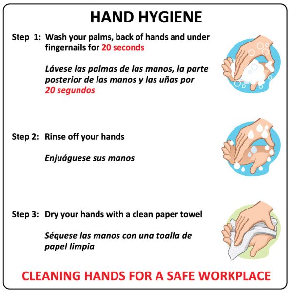 Medical Use Labels - Clean Hand Hygiene Label, 6