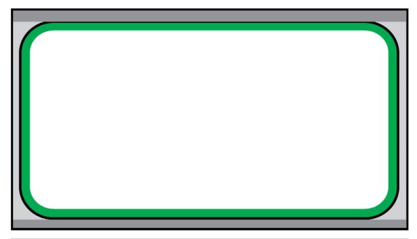Medical Use Labels - Direct Thermal Printer Label, 3/4" Core, Green Border