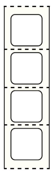 Medical Use Labels - Direct Thermal Slide Label 1-across 7/8