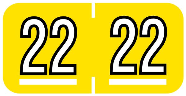 Medical Use Labels - Barkley Compatible 2022 Year Label, 1-1/2" x 3/4"