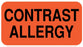 Medical Use Labels - Contrast Allergy,1-5/8" x 7/8"