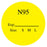 Medical Use Labels - N95 Label, 1" Dia