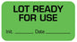 Medical Use Labels - Quality Control Label, Removable, 1-5/8" x 7/8"