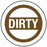 Medical Use Labels - DIRTY Label, 1-1/2" x 1-1/2"