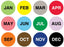 Medical Use Labels - Monthly Inventory Dots