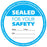 Medical Use Labels - Blue Tamper-Evident Food Delivery and Storage Label, 3" Dia