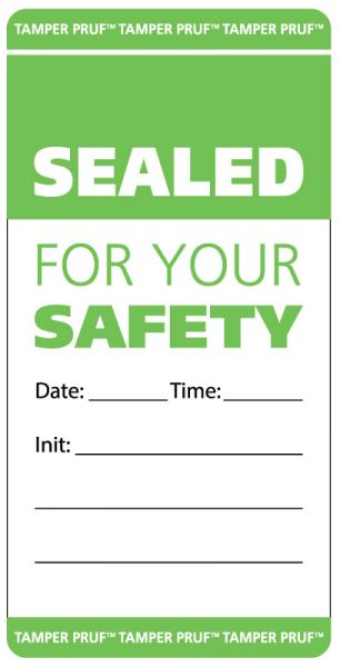 Medical Use Labels - Tamper-Evident Food Delivery and Storage Label, G ...