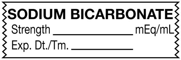 Medical Use Labels - Anesthesia Tape, Sodium Bicarbonate mEq/mL,1-1/2X1/2
