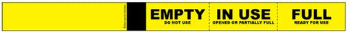 Medical Use Labels - Cylinder Tyvek Status Band, 12" x 1"