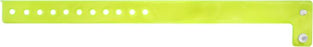 Medical Use Labels - Yellow Blank Vinyl Edgeglow Wristband, 10-1/8" X 3/4"