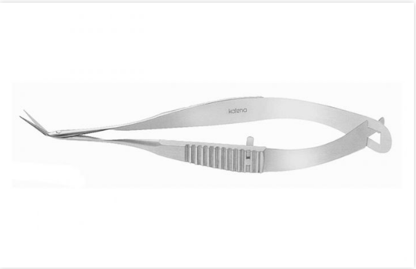 Katena Products Gills-Vannas Scissors - Gills Vanna Scissor, Angled, 7 mm - K4-5070