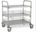 InterMetro Case Carts - Closed Case Cart, Stainless Steel, Open, with Handle, 24" x 36" x 39" - CASE-OL36H