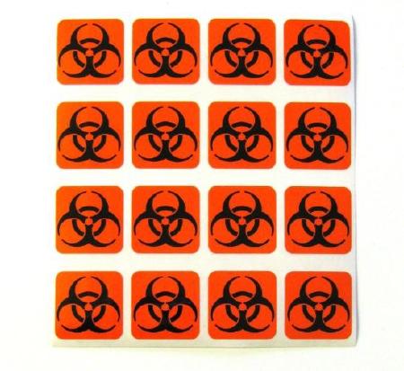 Healthmark Industries Biohazard Label - Biohazard Label, Autoclavable, 3" x 3" - BIO-3X3