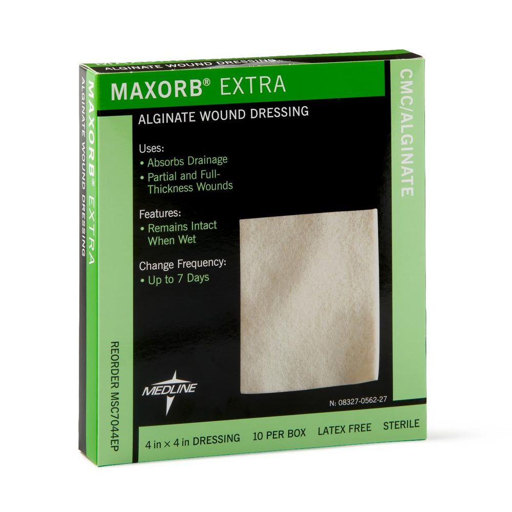Metasorb Dressing Medline Industries Dressing Maxorb Extra Alginate 4x4