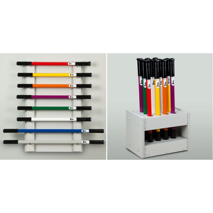 Clinton Wall and Floor Racks for Therapy Bars