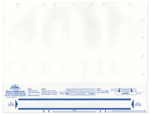 Conf-Id-Ent Laser Wristband Adhesive Closure 1000 Sheets/Case