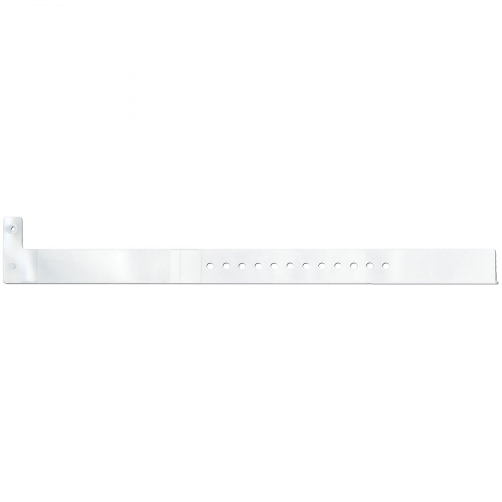 Confident Insert Wristband Vinyl Narrow, Secure Seal Closure X Clear - 250 Per Case