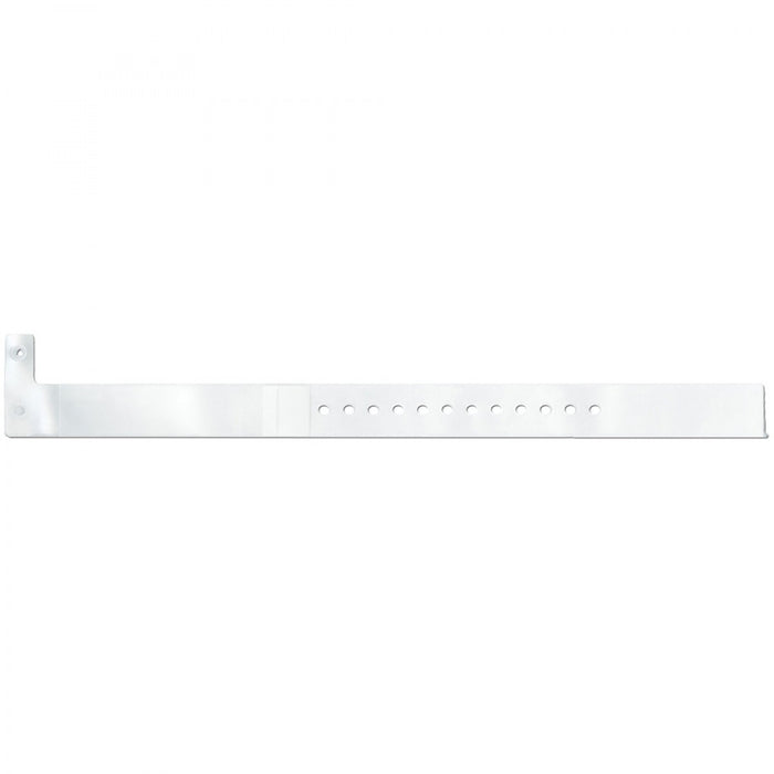 Confident Insert Wristband Vinyl Narrow, Secure Seal Closure X Clear - 250 Per Case